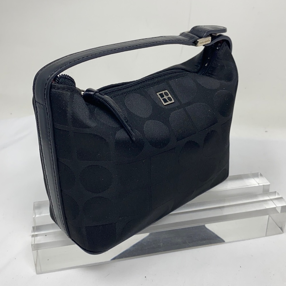 Kate Spade Black Nylon Zip Mini Hand Bag